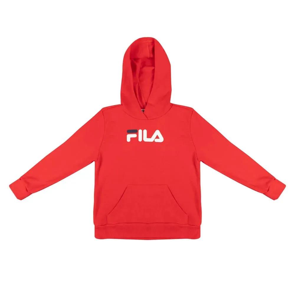 Fila Canguros Niños Moda Hoody Letter Red Chili/White