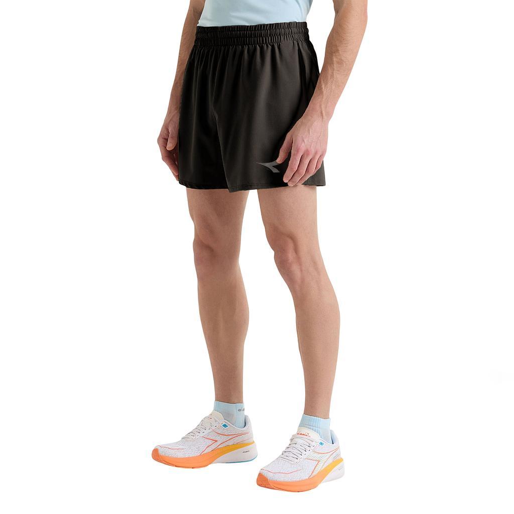 Diadora Shorts Masculino Running Run 5 Black