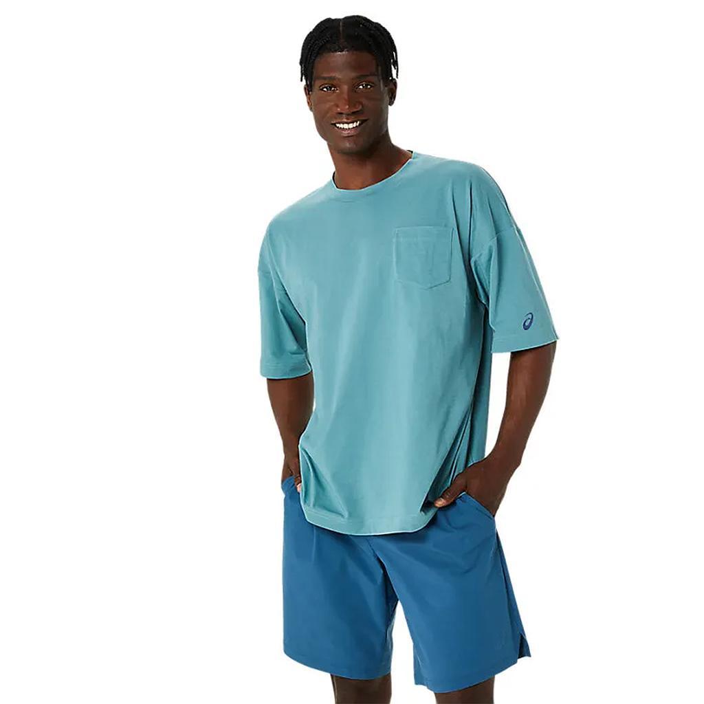 Asics Remeras Masculino Training Pocket Relax Fit Tee Celadon