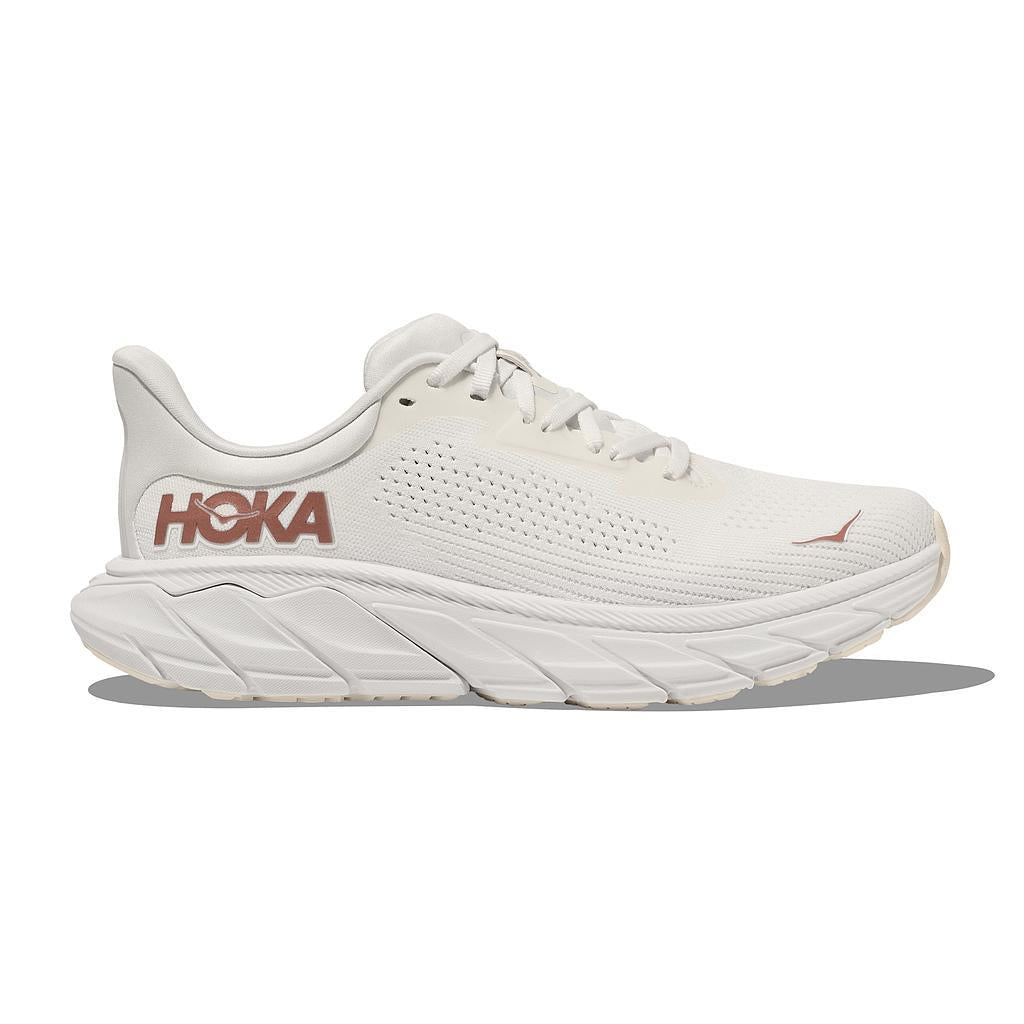 Hoka Deportivos Femenino Running Arahi 7 Wide Blanc De Blanc/Rose Gold