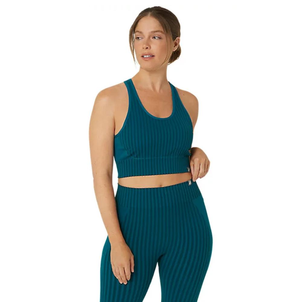 Asics Tops Femenino Training Nagino Flex Seamless Bra Rich Teal