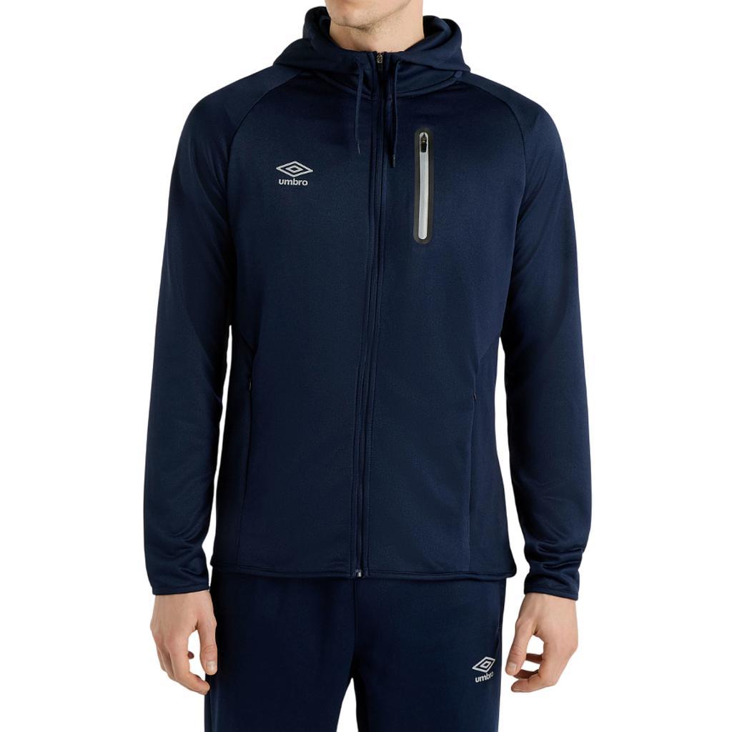 Umbro Canguros Masculino Moda Sportswear Full Zip Hoodie Dark Navy