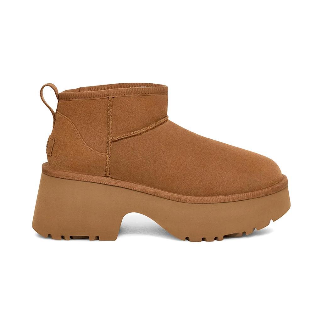 UGG Botas Femenino Moda Classic Ultra Mini New Heights Chestnut