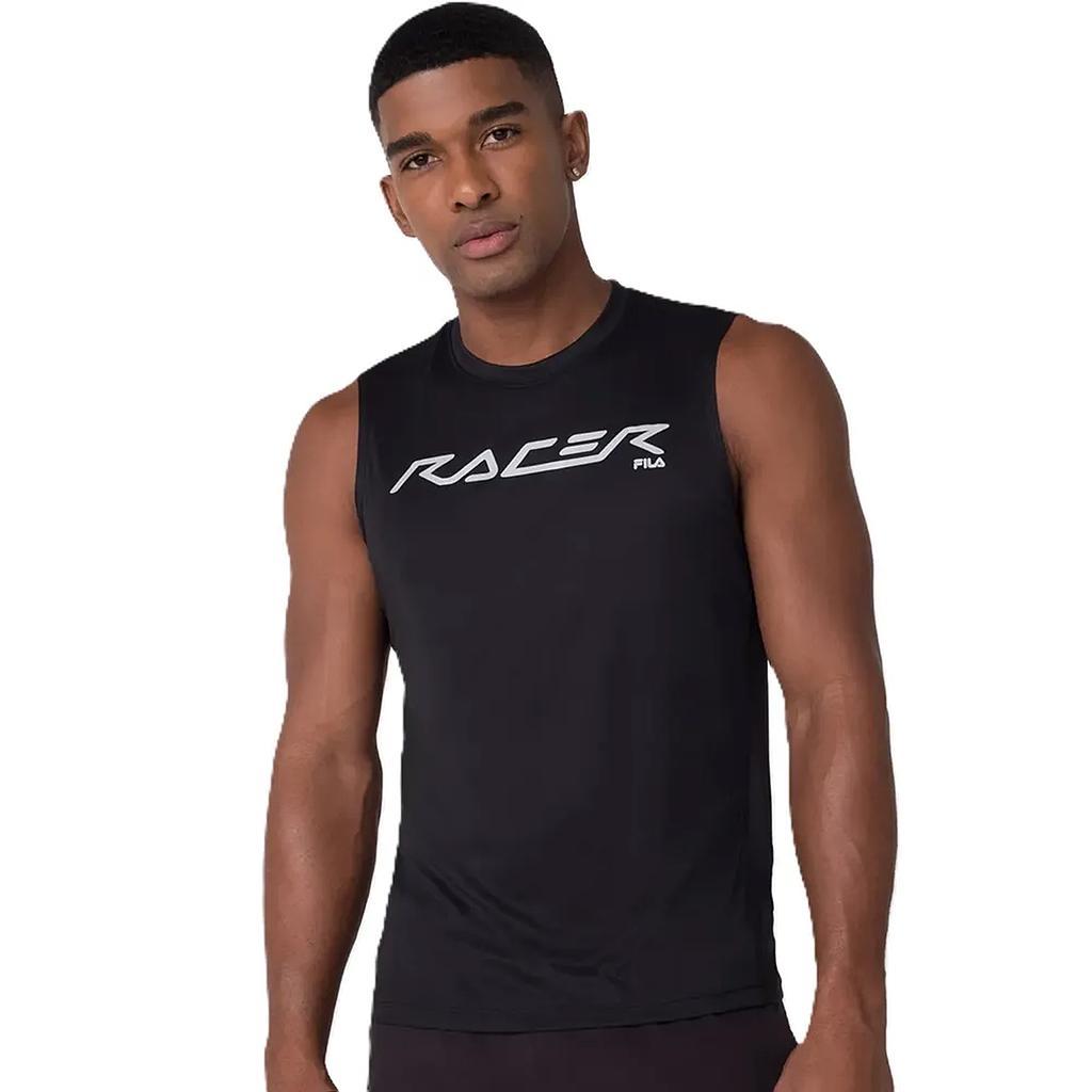 Fila Musculosas Masculino Running Tank Top Reflective Core Run Black