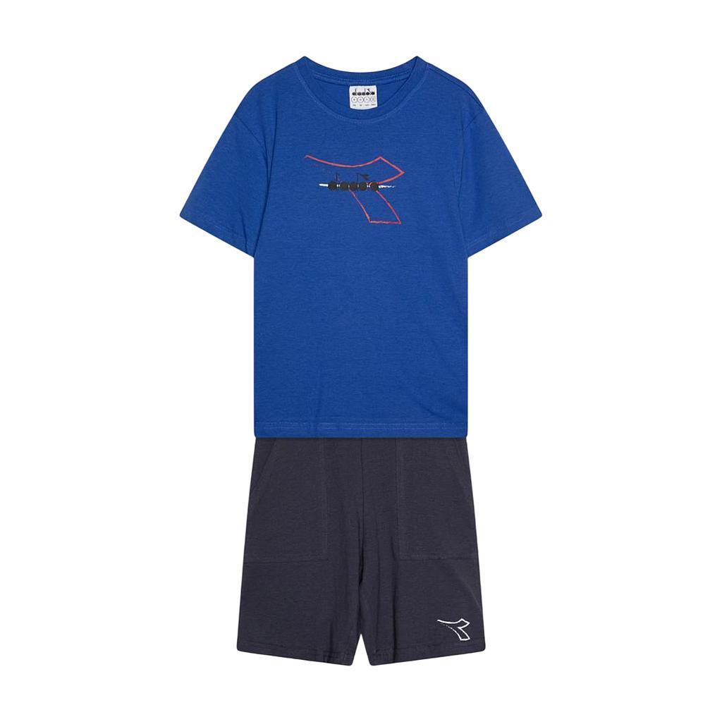 Diadora Conjuntos Niños Moda Jb. Set Essential Sports Ss Dark Royal