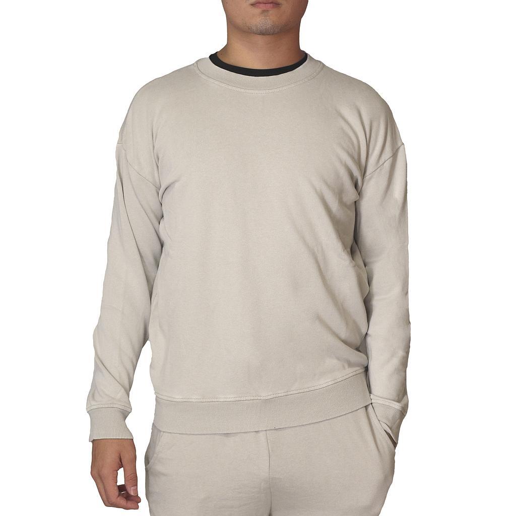 Goodyear Sueter Masculino Moda Wash Light Grey