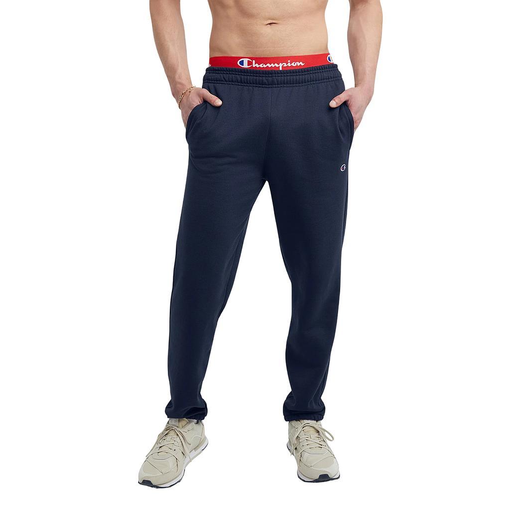 Champion Pantalones Masculino Moda Powerblend Rlxd Bttm Pant Navy