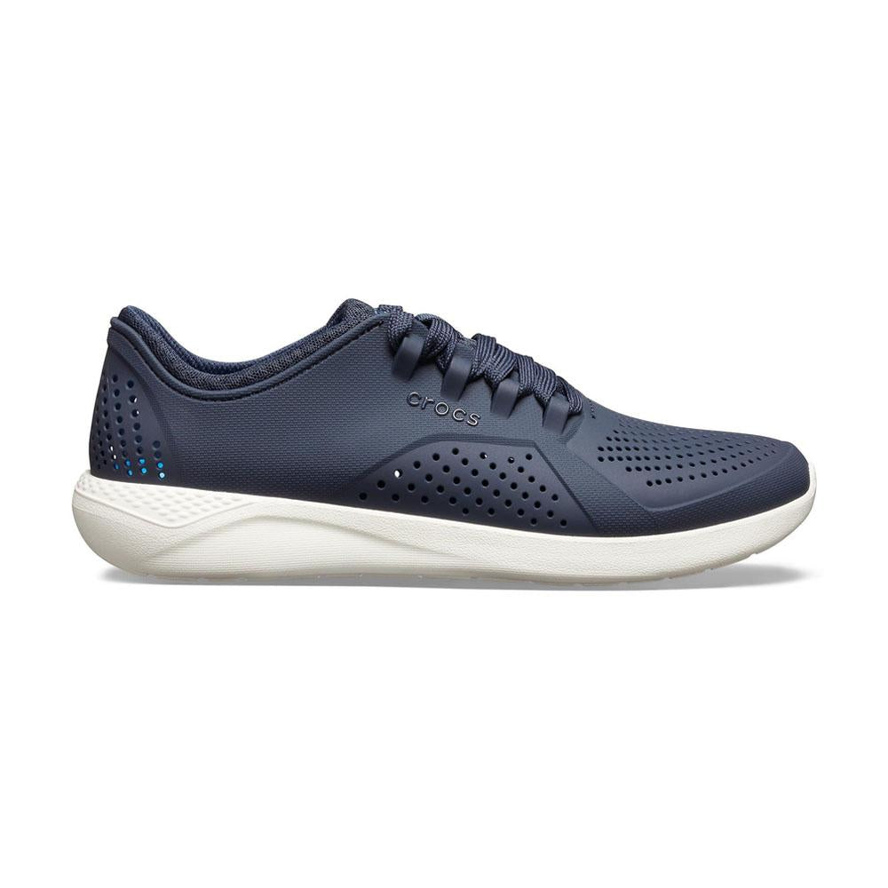 Crocs Moda Masculino Literide Pacer Azul/Blanco
