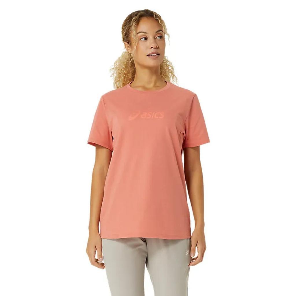 Asics Remeras Femenino Training Core Logo Tee Desert Red