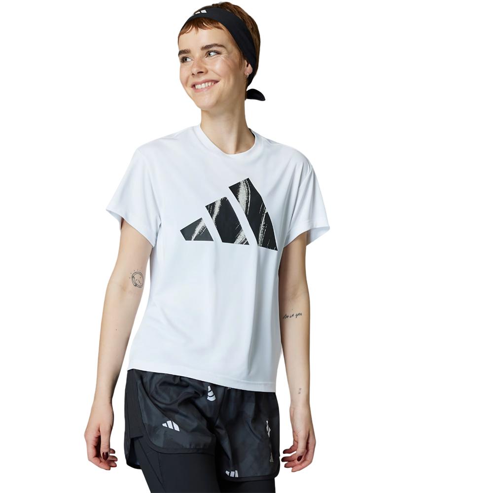 Adidas Remeras Femenino Run It Bl Tee Blanco