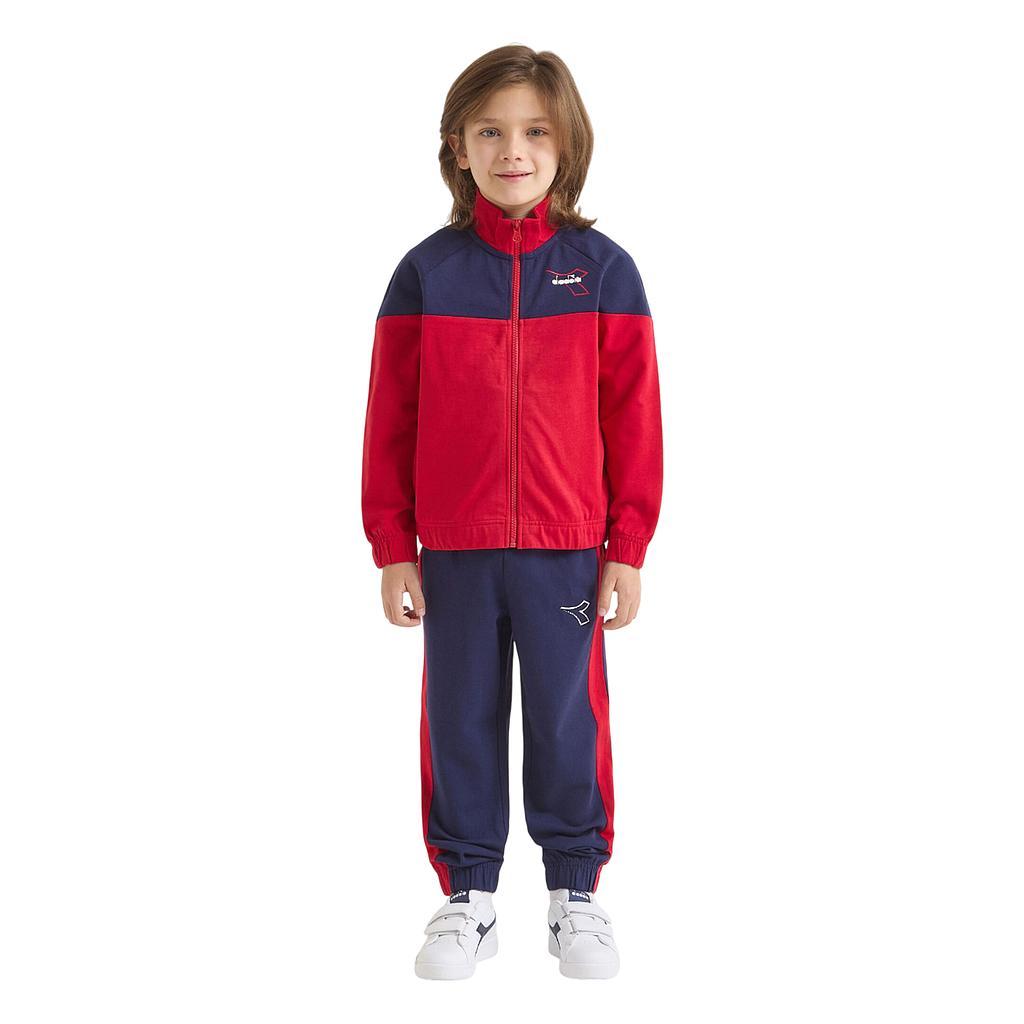 Diadora Conjuntos Niños Moda Ju. Tracksuit Fz Ess. Sports (Hj) Red Salsa