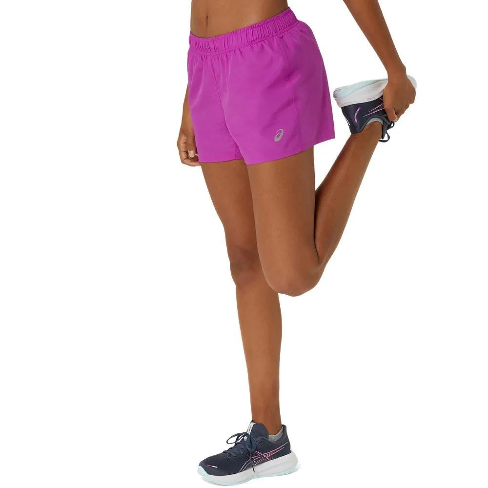 ASICS Shorts Femenino Running Silver 4In Bold Magenta