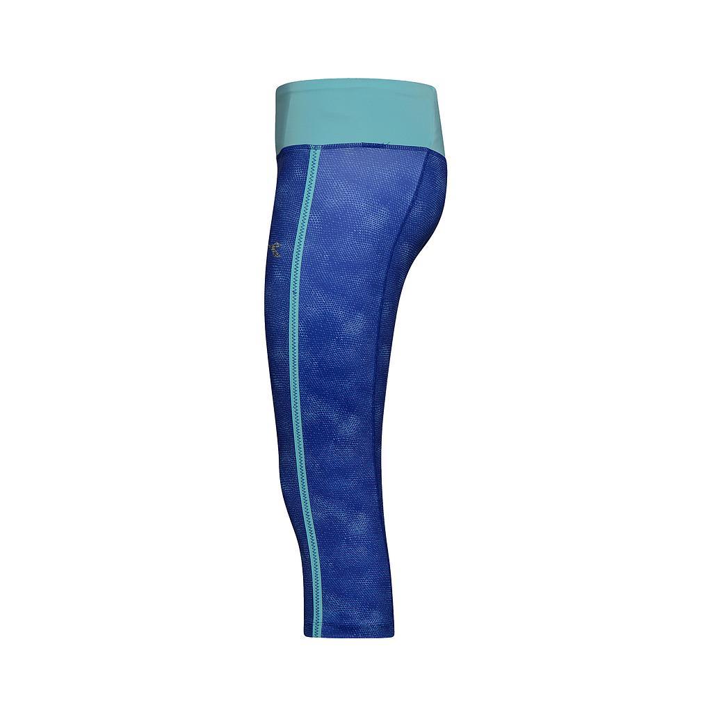 102.174205-C7827 Diadora Calzas Femenino Running L. 3/4 Tights Snake Clematis Bl/Aqua Splash
