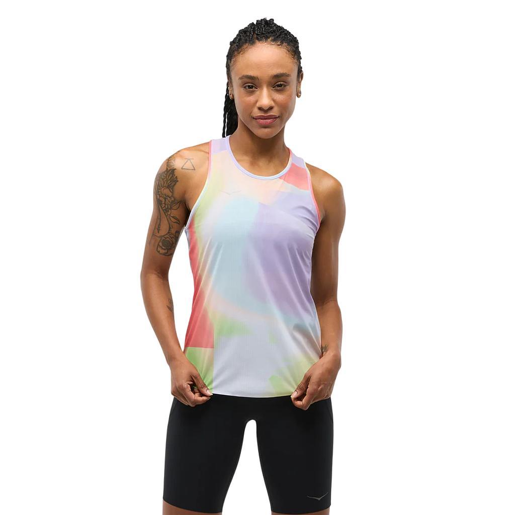 Hoka Musculosas Femenino Running Airolite Run Tank Grapefruit Mist