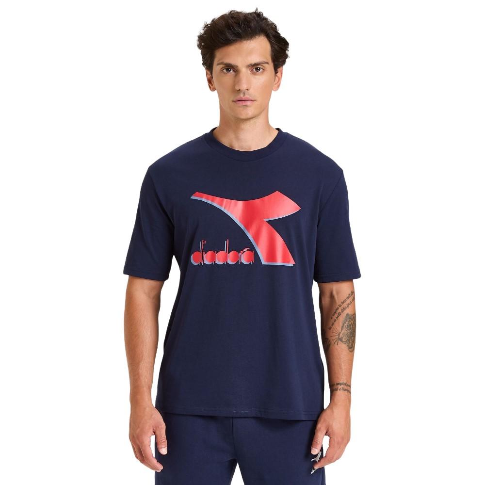 Diadora T-Shirt Masculino SS Shield Classic Navy