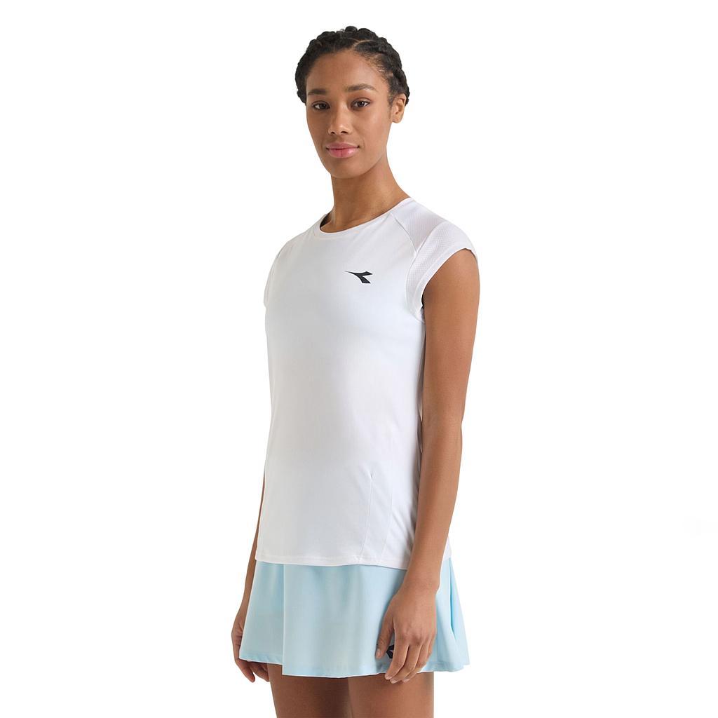 Diadora Remeras Femenino Tenis L. Ss T Optical White