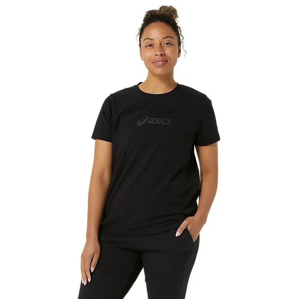 Asics Remeras Femenino Training Core Logo Tee Performance Black