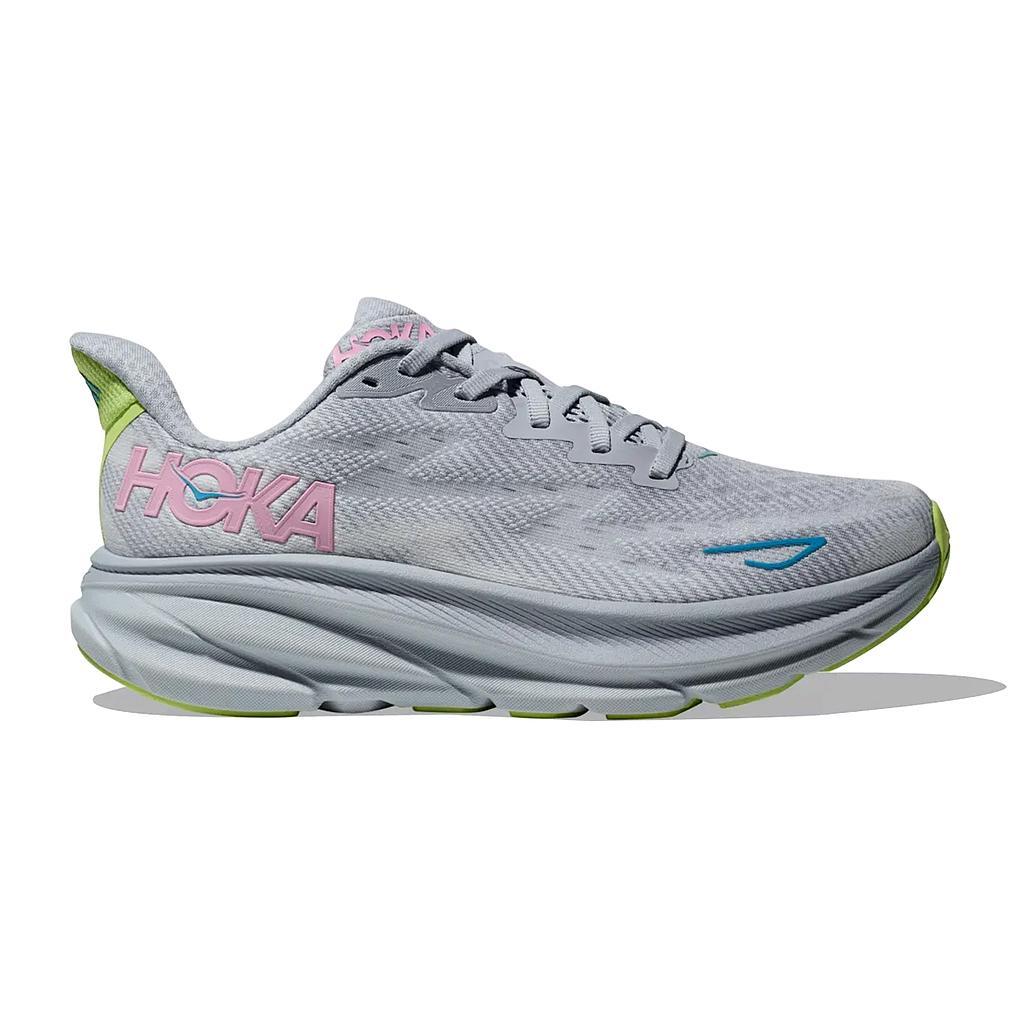 Hoka Deportivos Femenino Running Clifton 9 Gull/Sea Ice