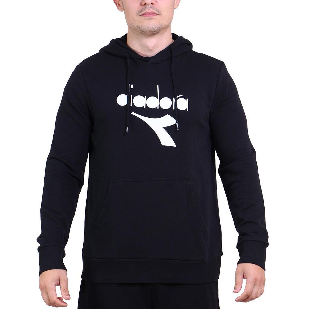Diadora Canguros Masculino Moda Hoodie Ess. Sports Black