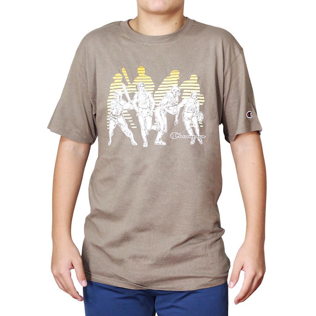 Champion Remeras Masculino Moda Classic Graphic Tee Soft Suede