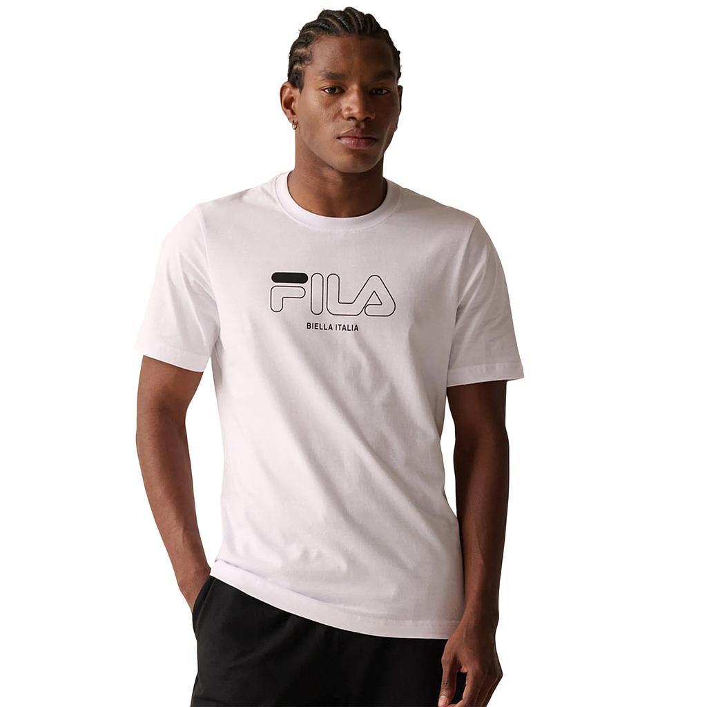 Fila Remeras Masculino Moda Slim Classic White