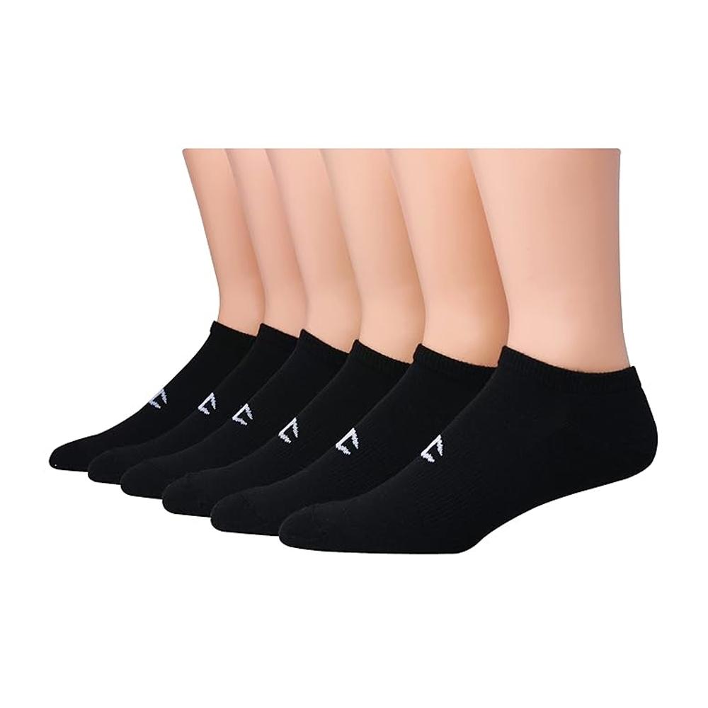 038257132281 CH683 Champion Medias Femenino No Show 6 Pairs Black