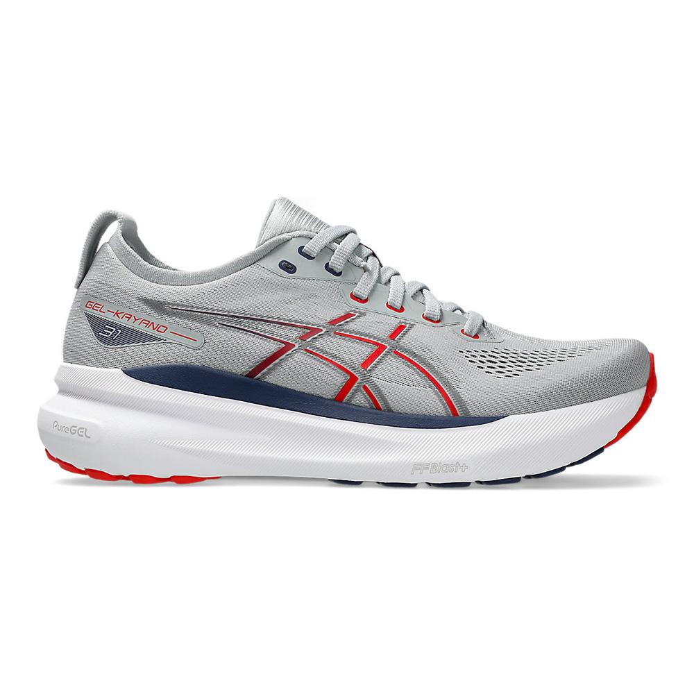 Asics Deportivos Masculino Running Gel Kayano 31 Piedmont Grey/Fiery Red