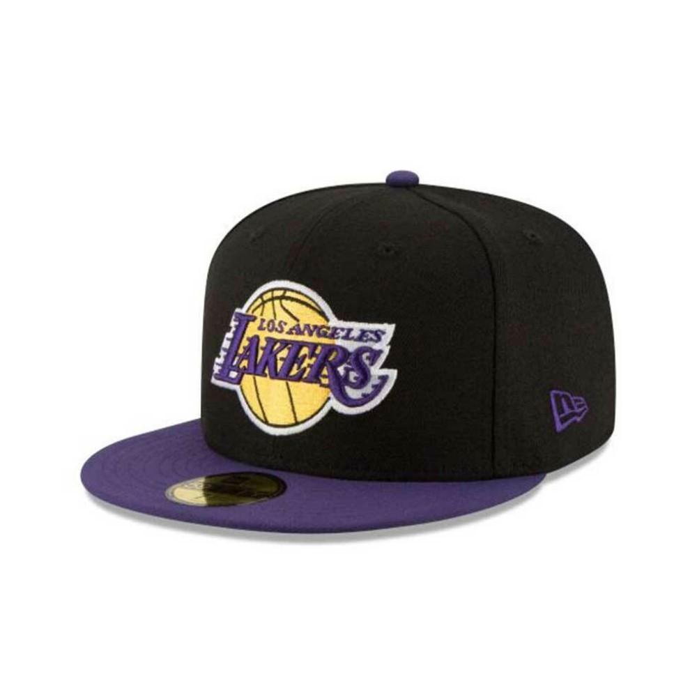 New Era Gorros NBA 59Fifty Los Angeles Lakers Black/Violet/Grey