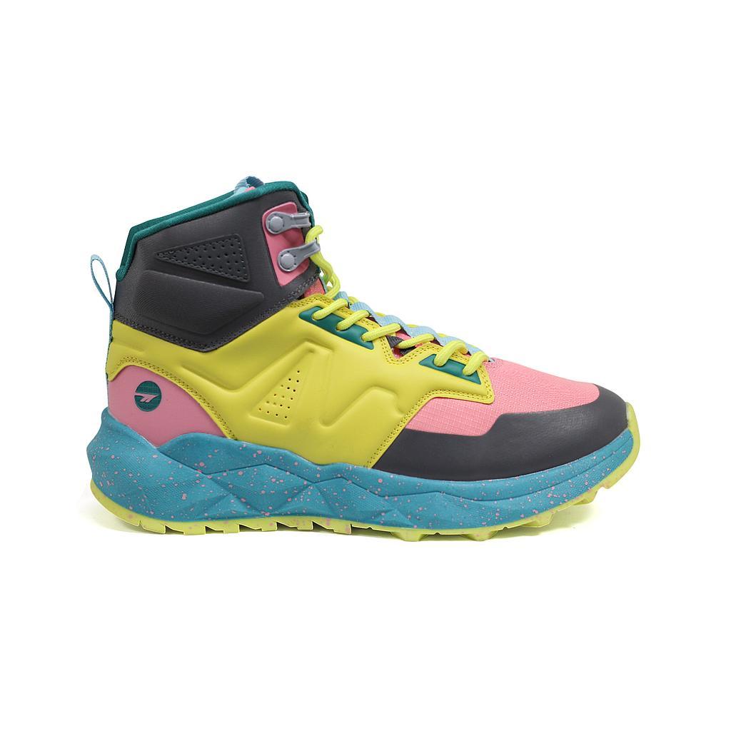 Hitec Deportivos Niños Hiking Geo Sand Trail Mid Yellow/Lt Pink