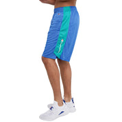 Champion Short Masculino 10-Inch Mesh Basketball Short Bright Royal Ob/Green Reef