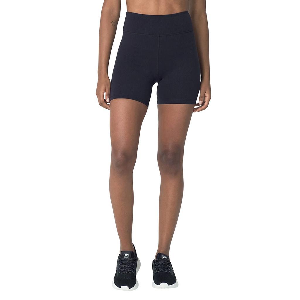 Fila Bermudas Femenino Training Life Ribbed Black