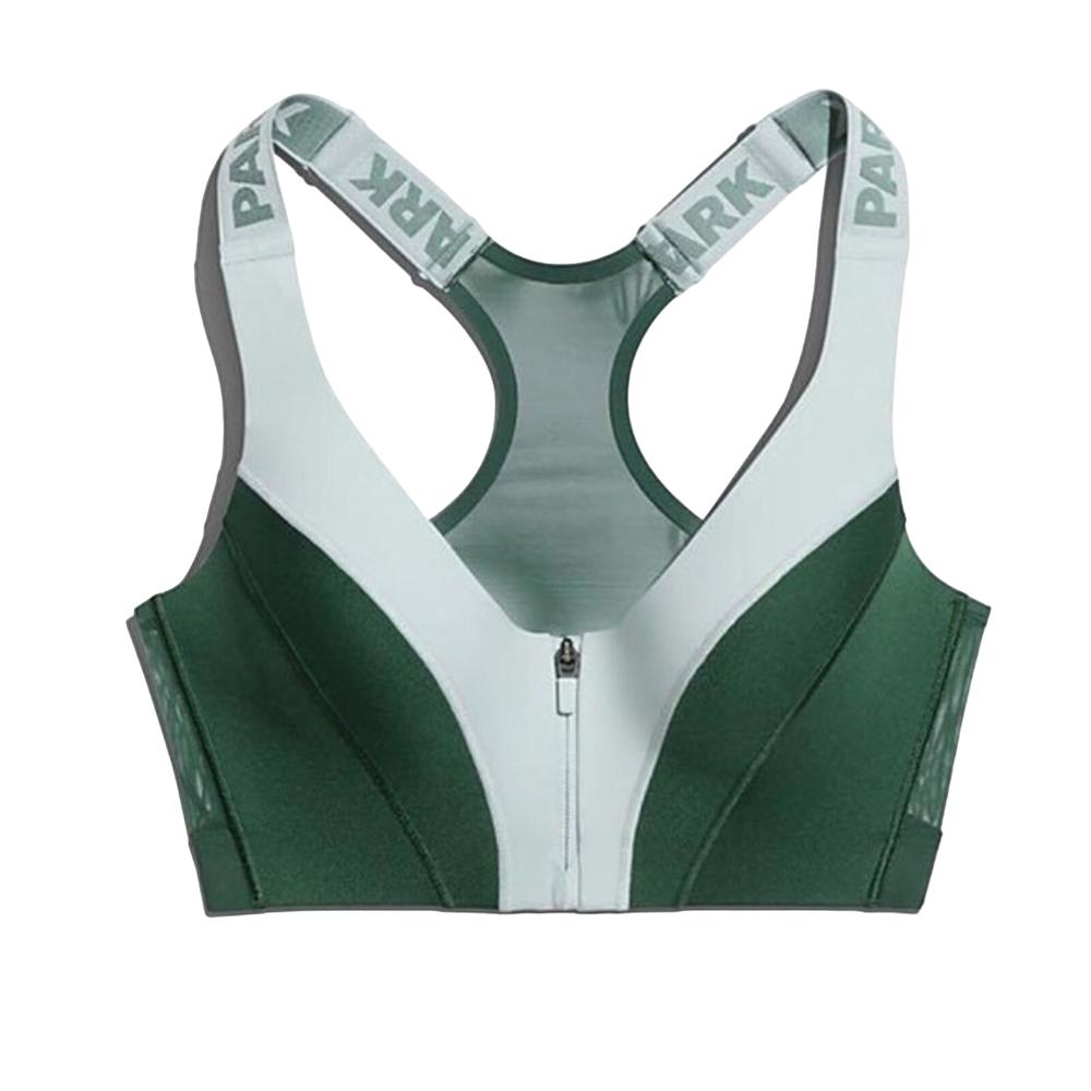H25157 Adidas Tops Femenino Ivp Zip Bra Grntnt/Drkgrn
