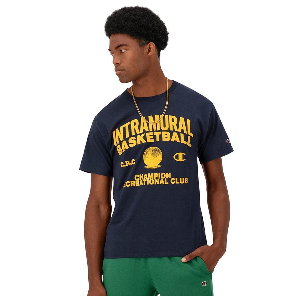 Champion Remeras Masculino Moda Classic Graphic Tee Navy