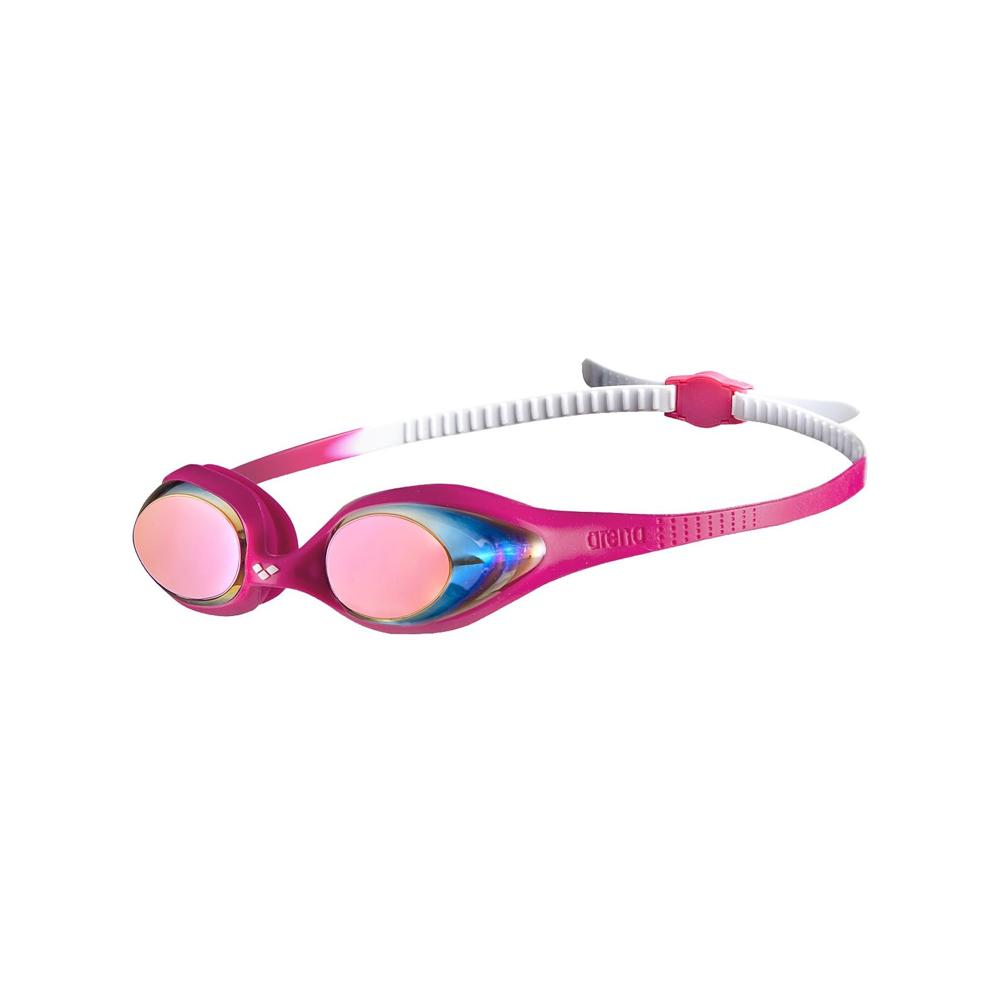Arena Lentes Natacion Niños Spider Jr Mirror White Pink Fuchsia