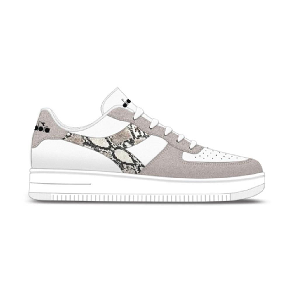 Diadora Lifestyle Femenino Moda Spitfireii L 4113 Beige Animal Print Grey