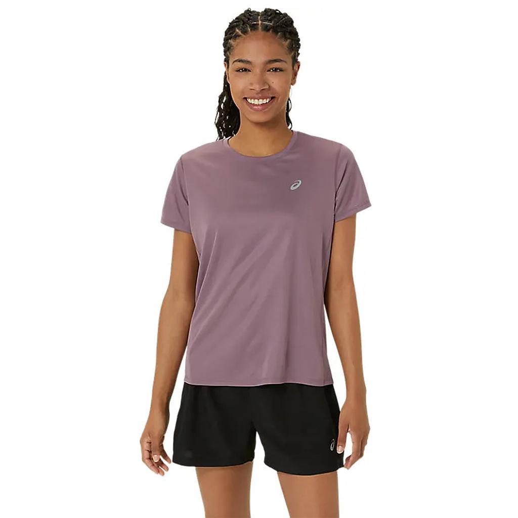 Asics Remeras Femenino Running Silver Ss Top Dusty Mauve