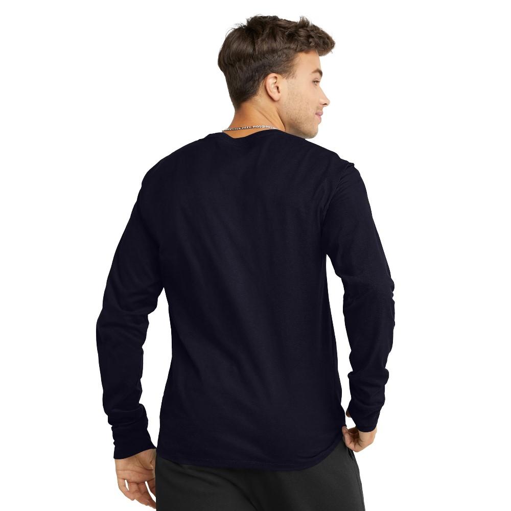 Champion Remeras Masculino Classic Jersey Long Sleeve Tee Navy