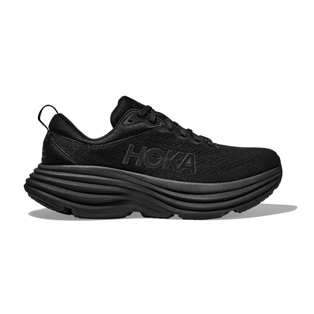 Hoka Running Femenino Bondi 8 Black/Black