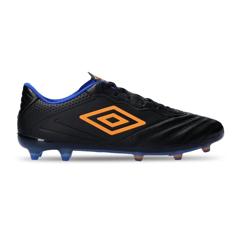Umbro Futbol Campo Masculino Tocco III Pro FG Black /Vermillion Orange/Deep Surf