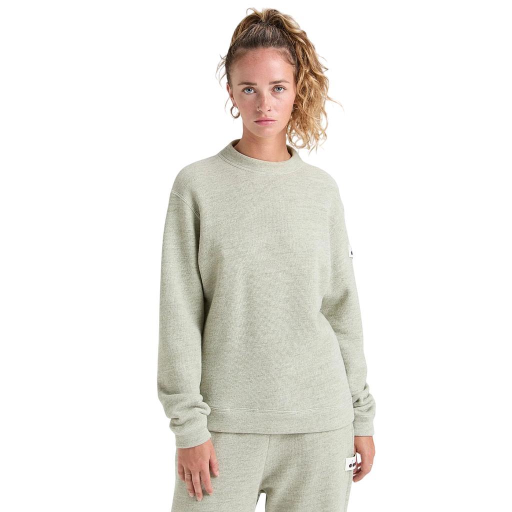 Diadora Sueter Femenino Moda L. Sweatshirt Crew Manifesto 2030 Desert Sage Melange