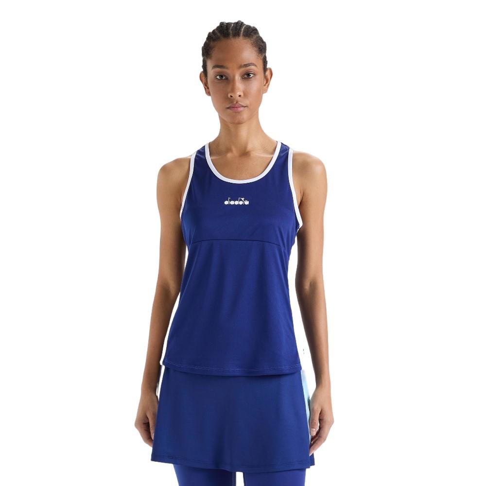 Diadora Tank Femenino L.Core Tank Blue Print