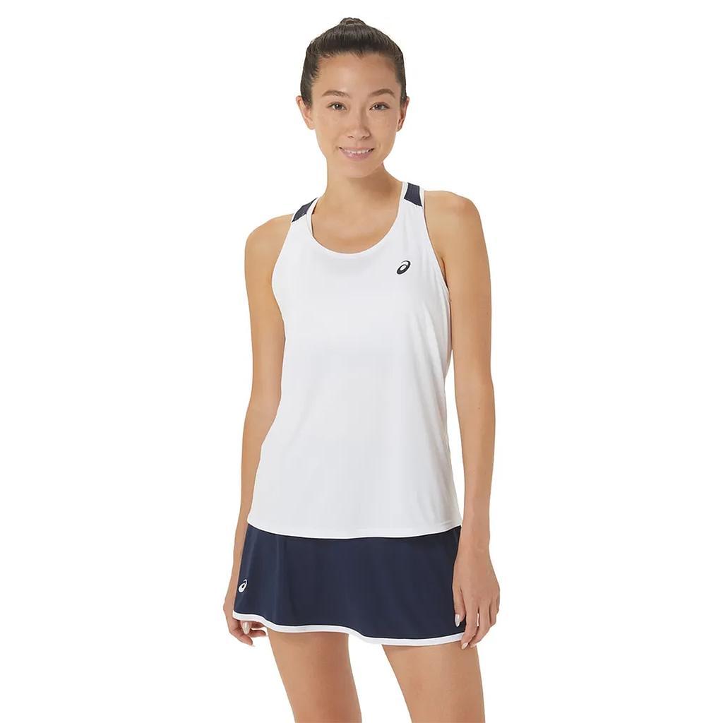 Asics Musculosas Femenino Running Court Tank Brilliant White/Midnight