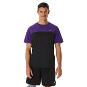 Asics T-Shirt Masculino Race Short Sleeve Top Grape Jam/Performance Black