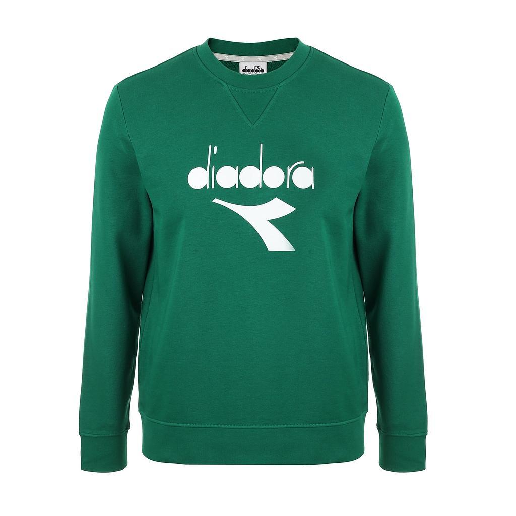 Diadora Sueter Masculino Moda Sweatshirt Crew Ess. Sports Green Jacket