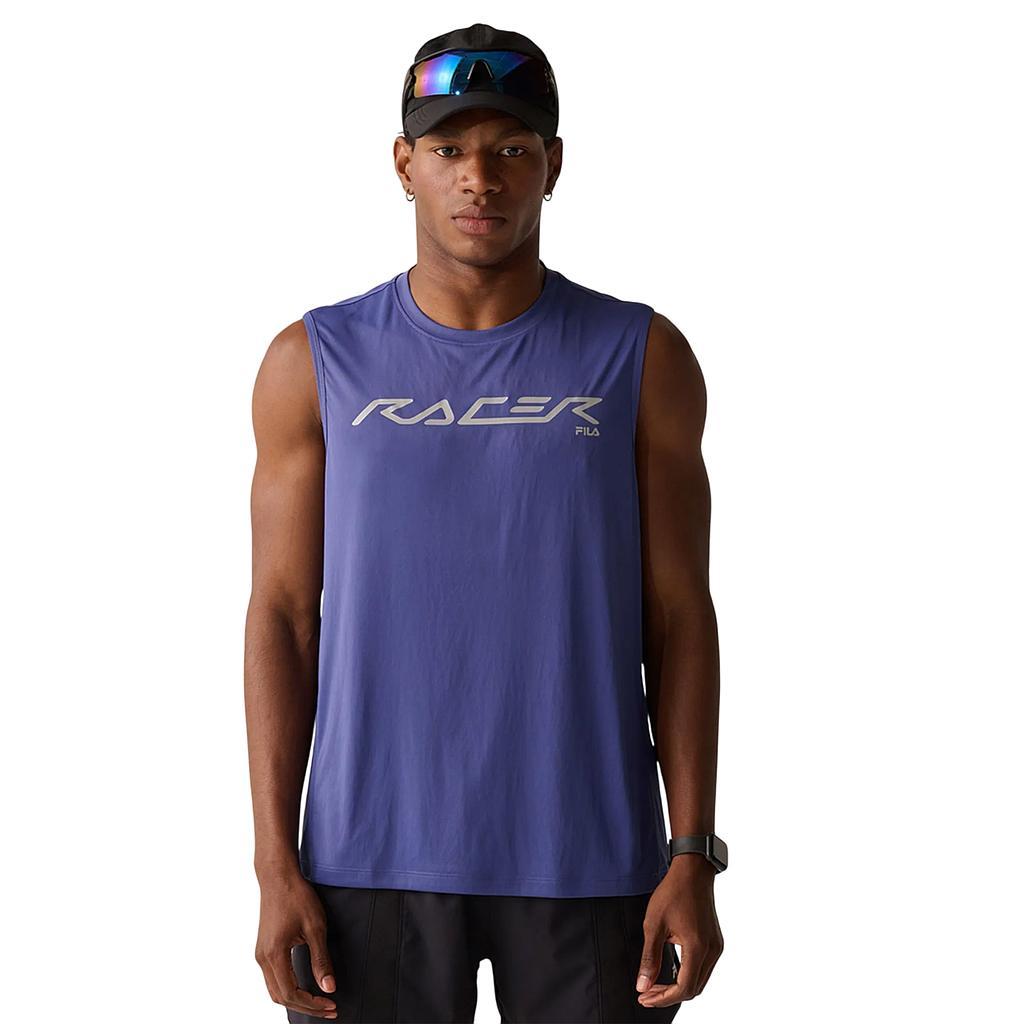 Fila Musculosas Masculino Running Tank Top Reflective Core Run Carbon Blue