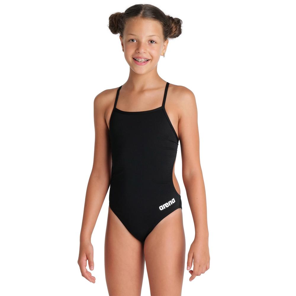 004765-550 Arena Traje de baño Niños Natacion Team Swimsuit Challenge Solid Black White