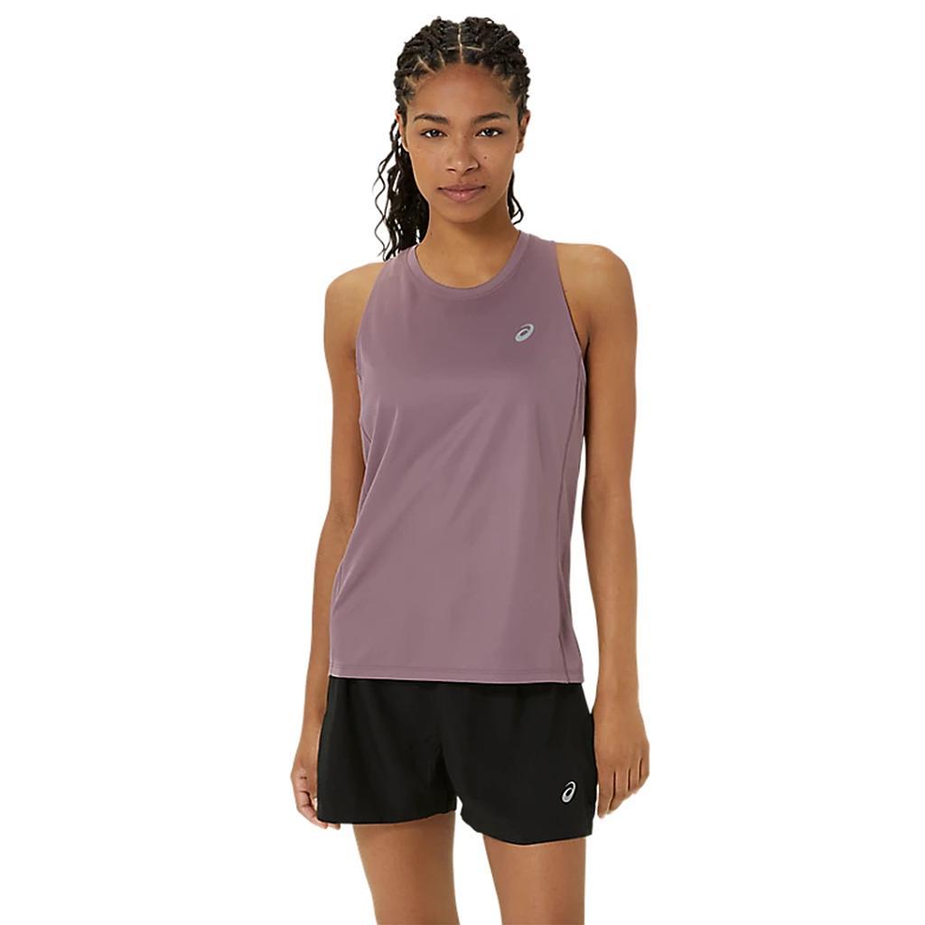 Asics Musculosas Femenino Running Silver Tank Dusty Mauve