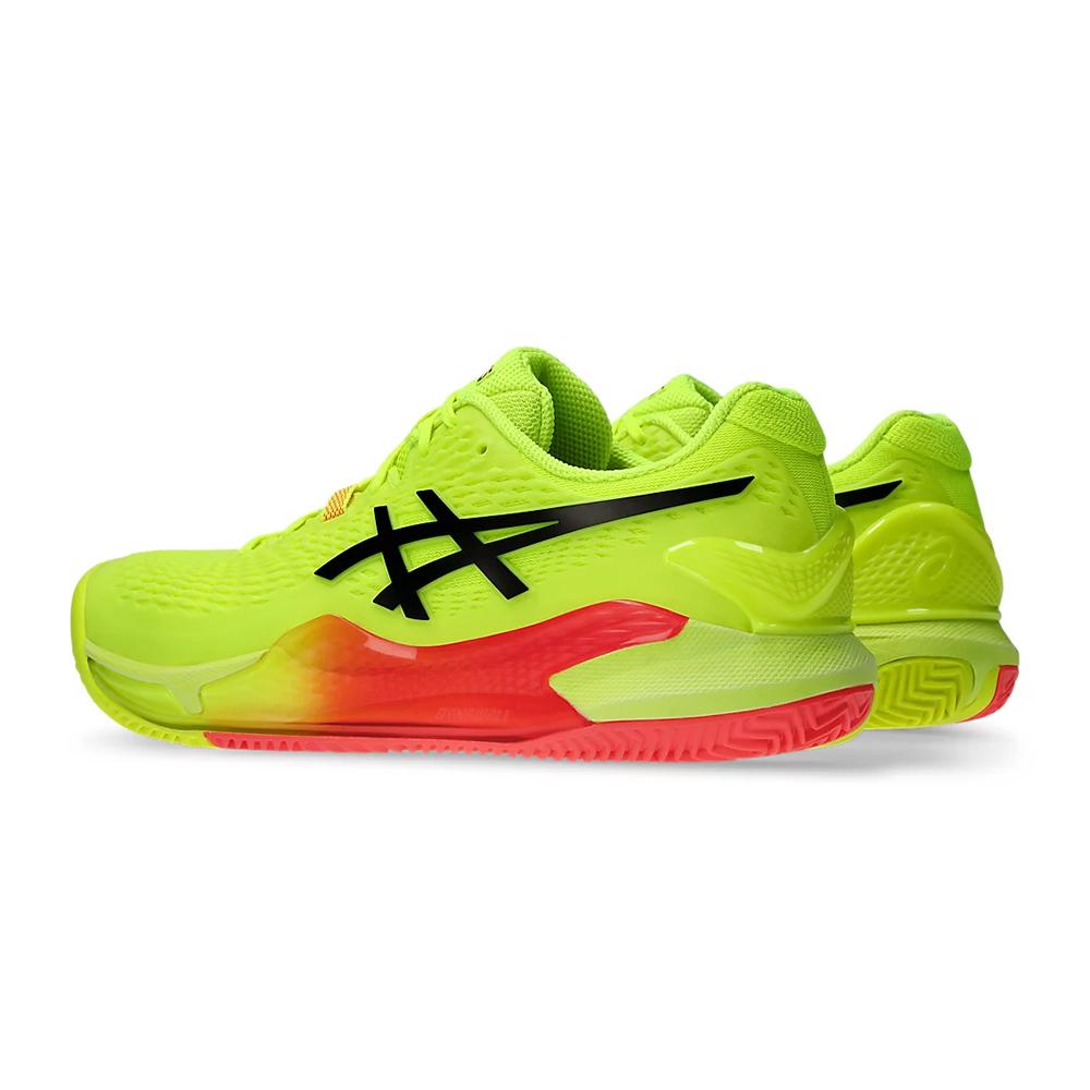 Asics Deportivos Masculino Tenis Gel Resolution 9 Clay Paris Safety Yellow/Black