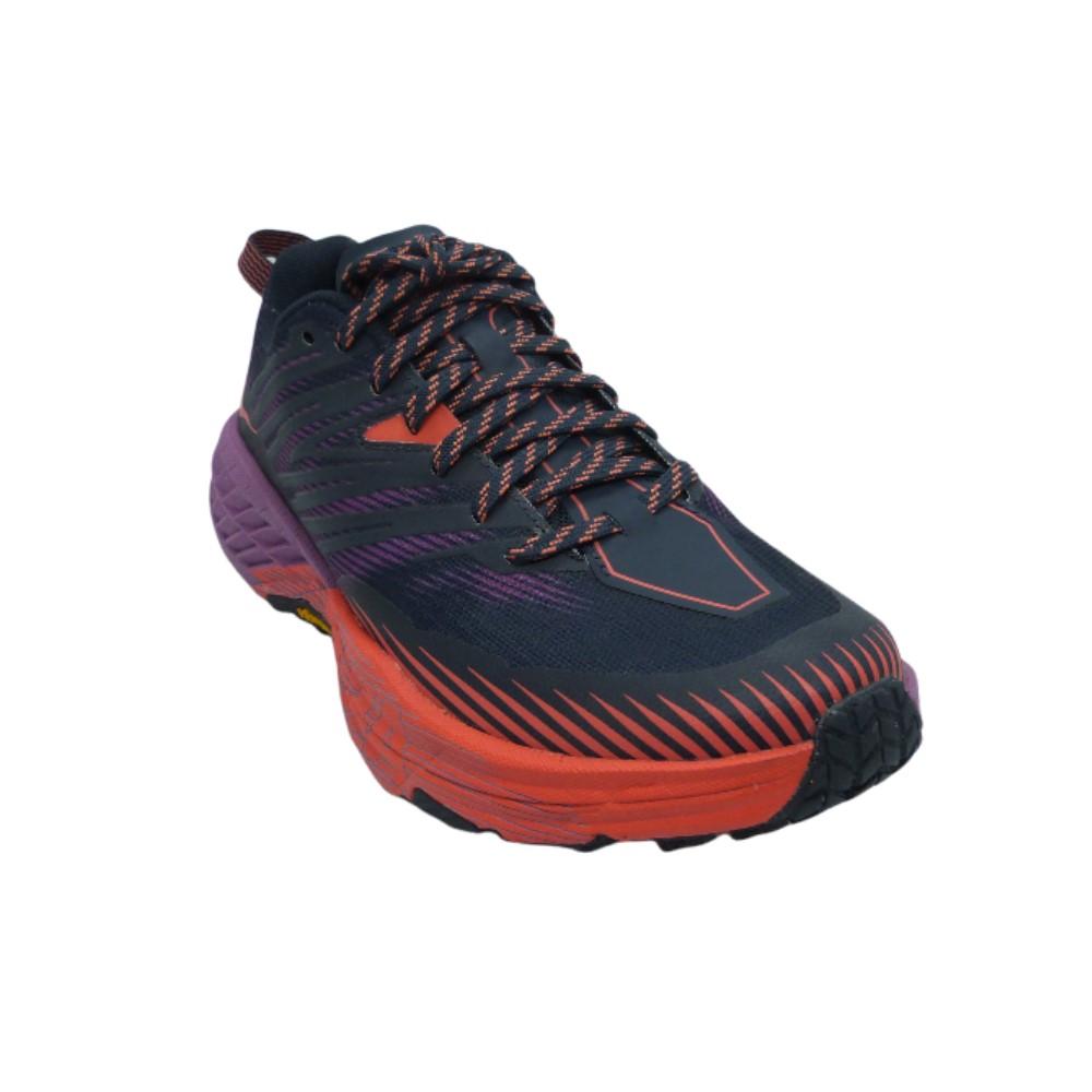 Hoka Running Femenino Speedgoat 4 Outer Space/Hot Coral