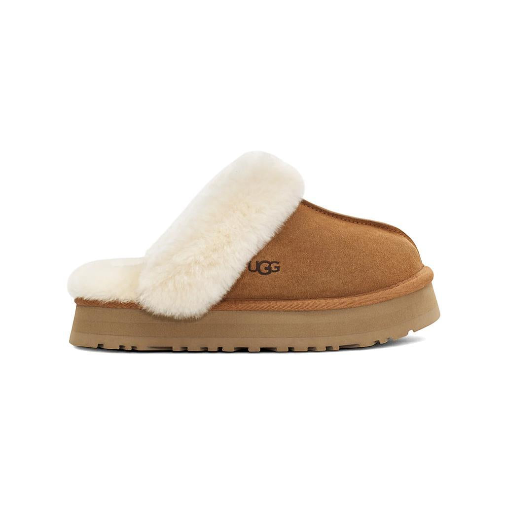 UGG Slipper Femenino Moda Disquette Chestnut